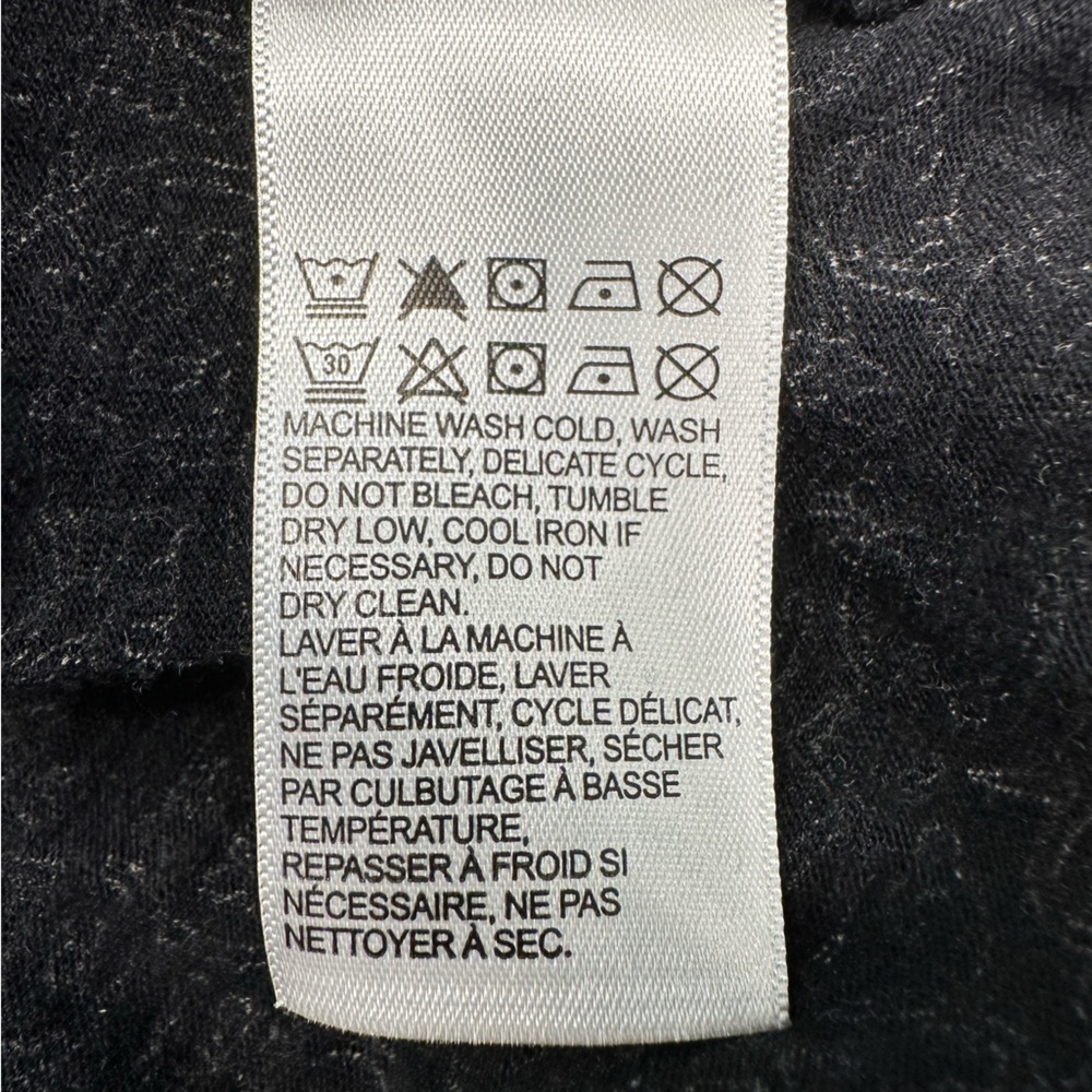 Lucky Brand | Top Black White Embroidered Long Sleeve V Neck- Size 2x - Picture 9 of 9